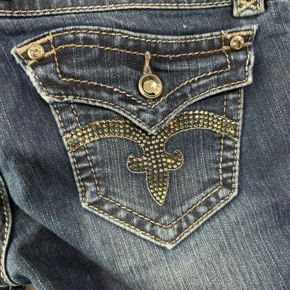 Rock Revival Elena straight leg Jean dark wash size 26 - Picture 2 of 8